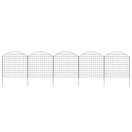 Ensemble de clôture de jardin arquée 77,5x78,5 cm vert