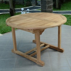 TABLE EXT RONDE TECK ROMA 120-(783969)