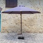 Parasol gris en bois 350 cm bilbao