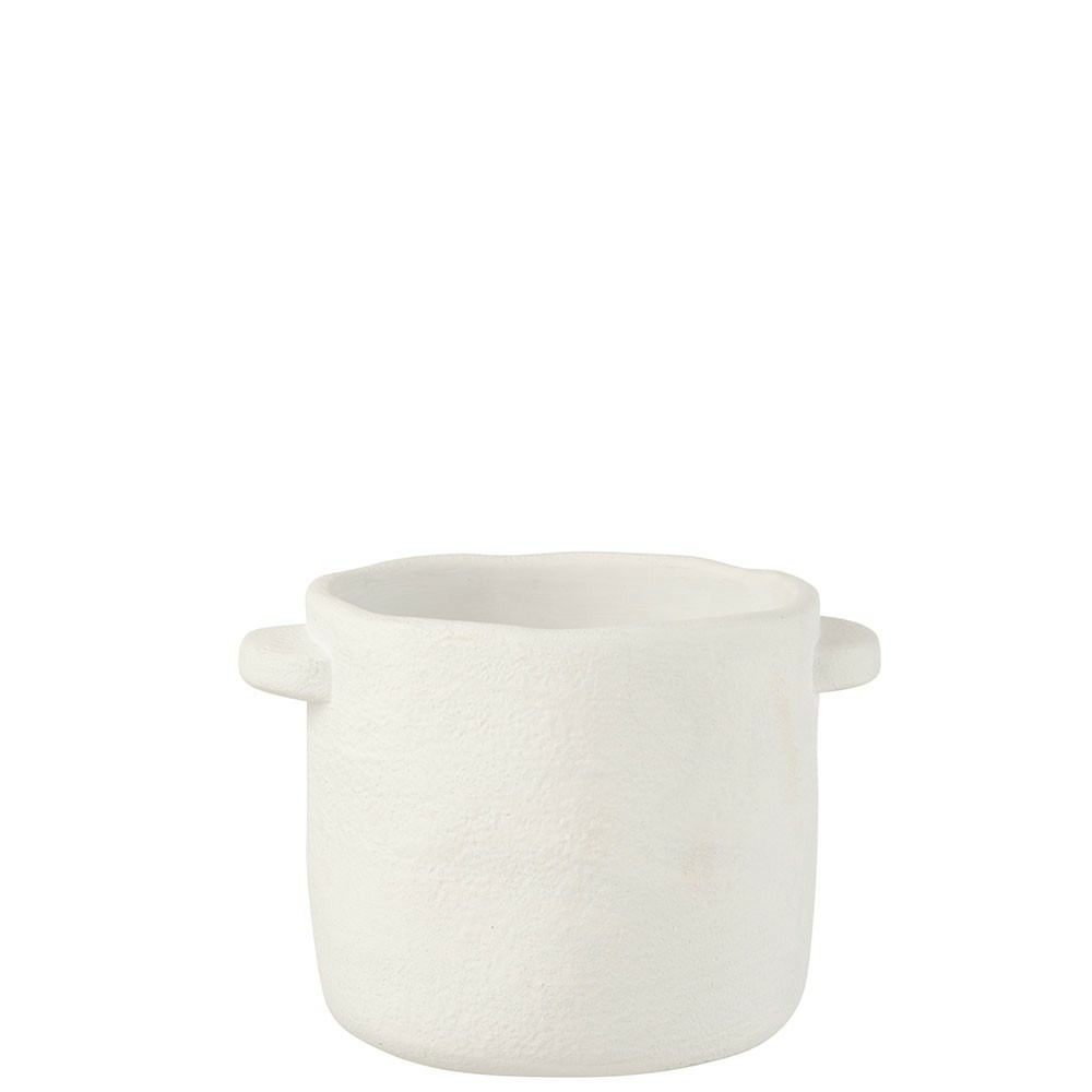 Pot gustave ciment blanc large