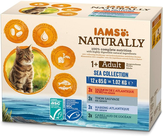 IAMS NATURALLY . SACHETS 3-(1016483)