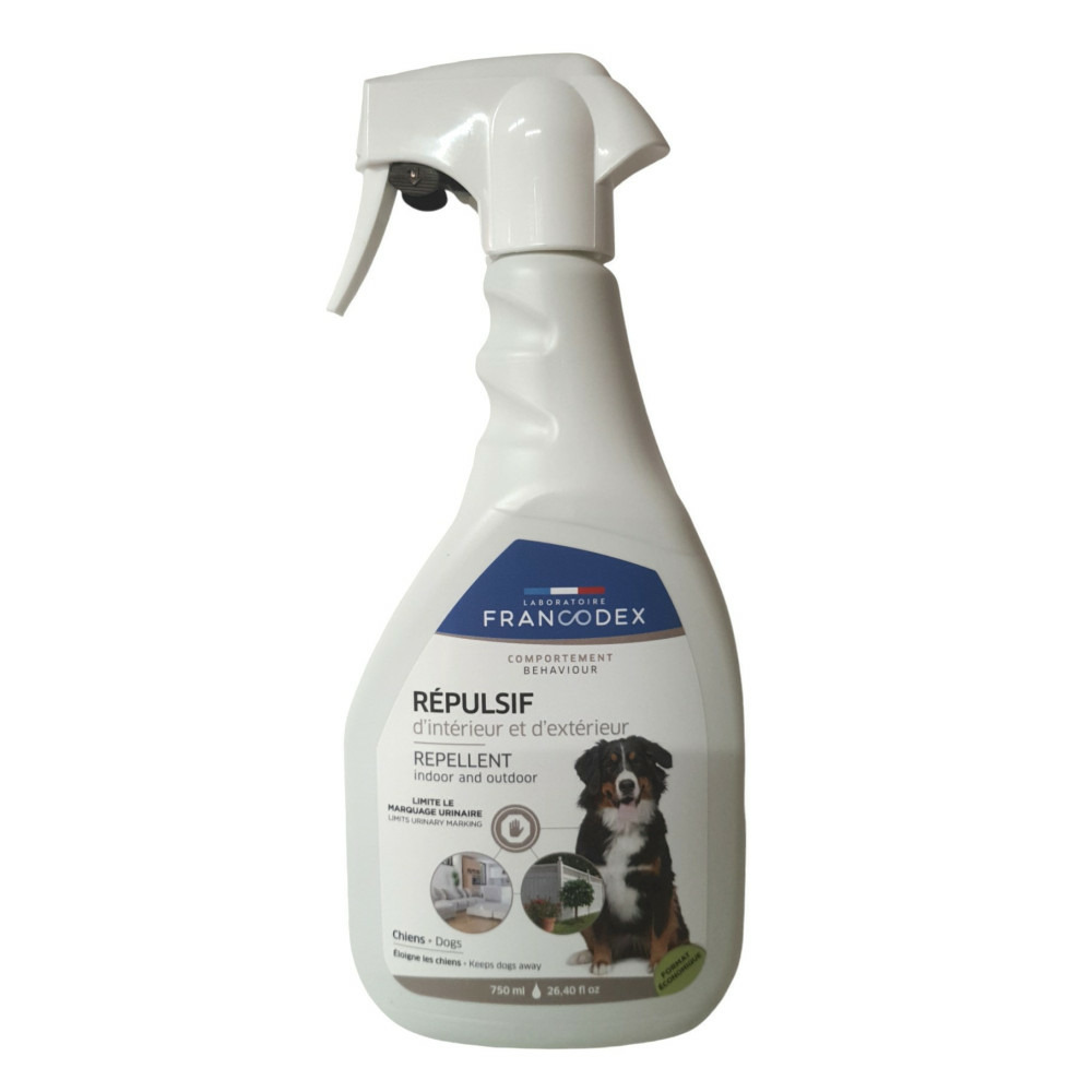 Répulsif d'intérieur et d'extérieur 750 ml pour chien