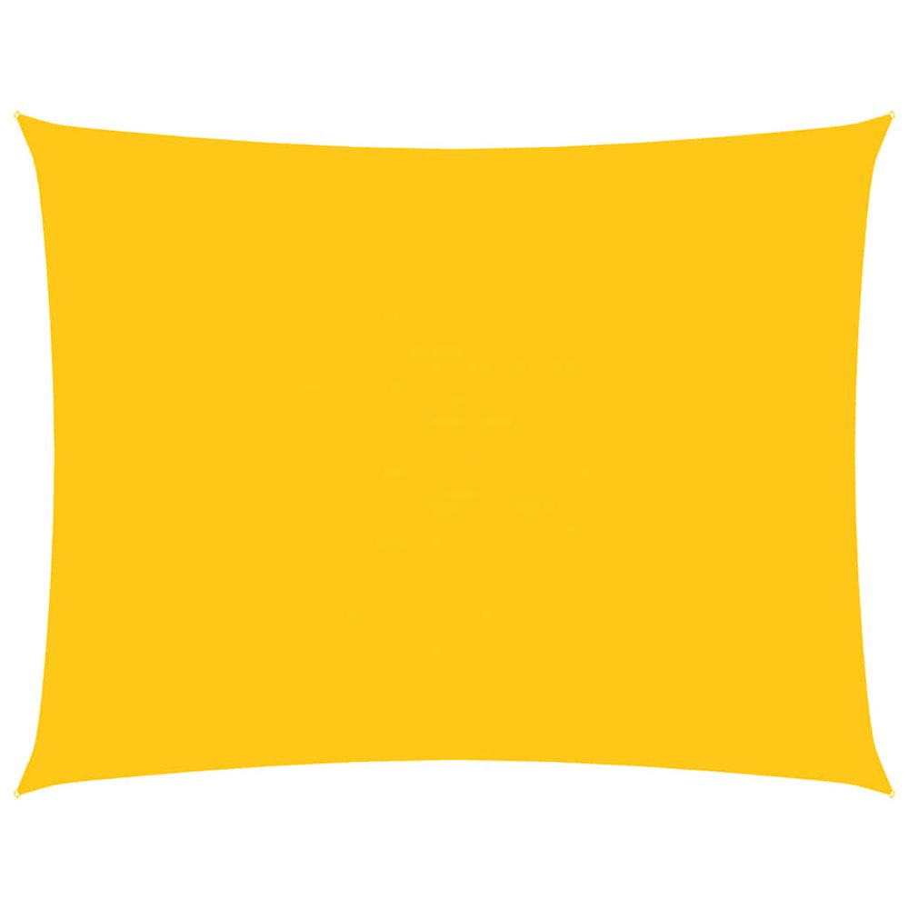 Voile de parasol tissu oxford rectangulaire 3,5x4,5 m jaune
