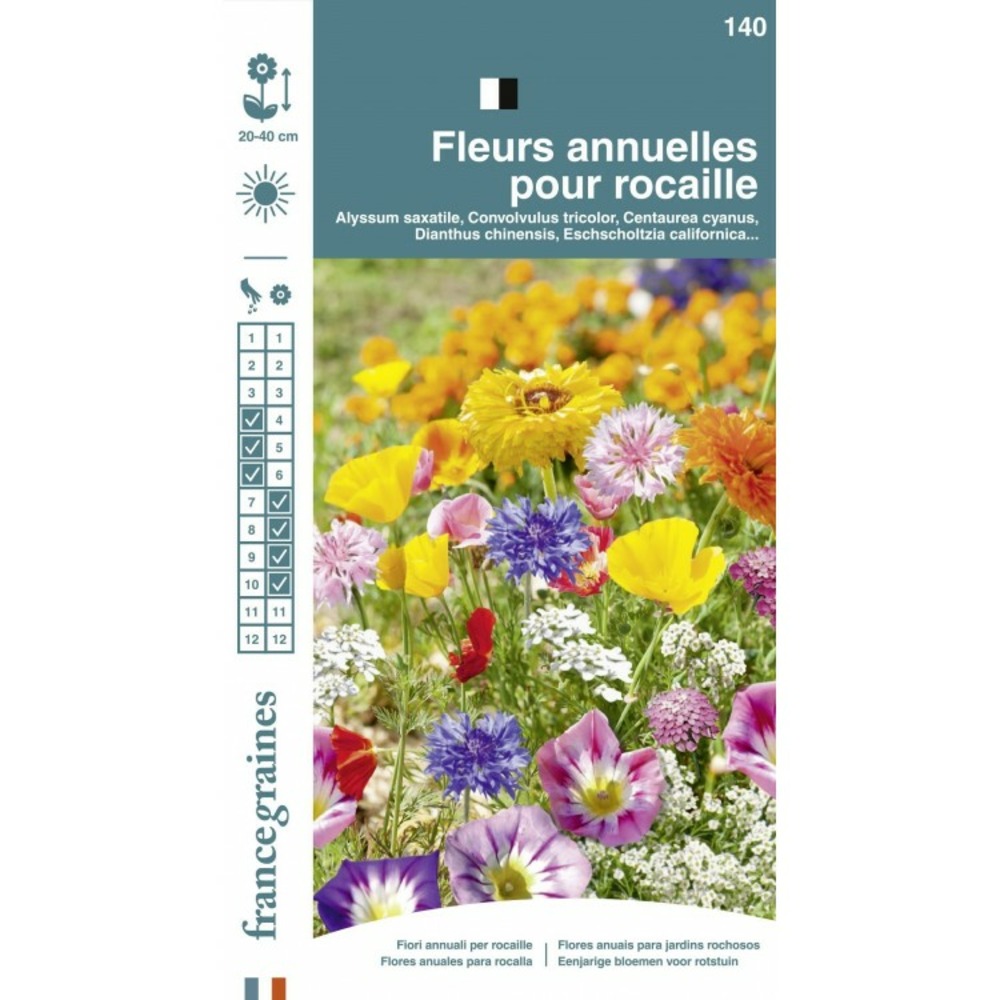 France graines - mélange fleurs rocaille annuelles