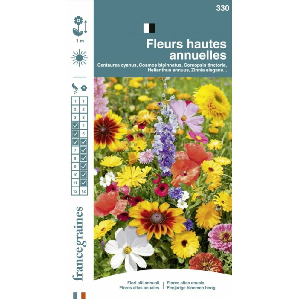 France graines - mélange fleurs hautes annuelles