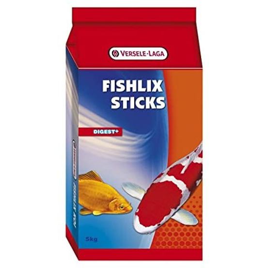 Fishlix alimentation poisson etang sticks flottants multicolores sac 5kg