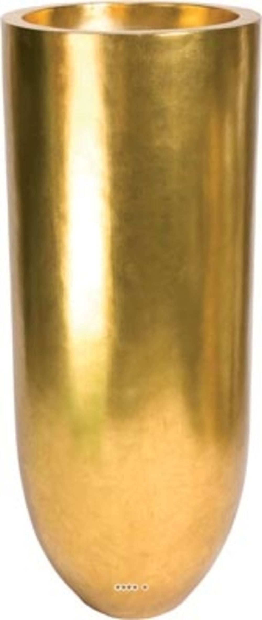 Bac en composites charm int. Colonne ronde d 50 x h 125 cm or - dimhaut: h 125 c