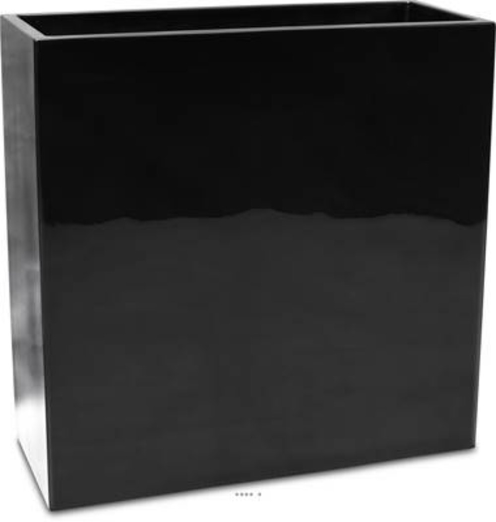 Bac fibres de verre gelcoat 40x90x90 cm ext. Claustra noir glossy - dimhaut: h 9