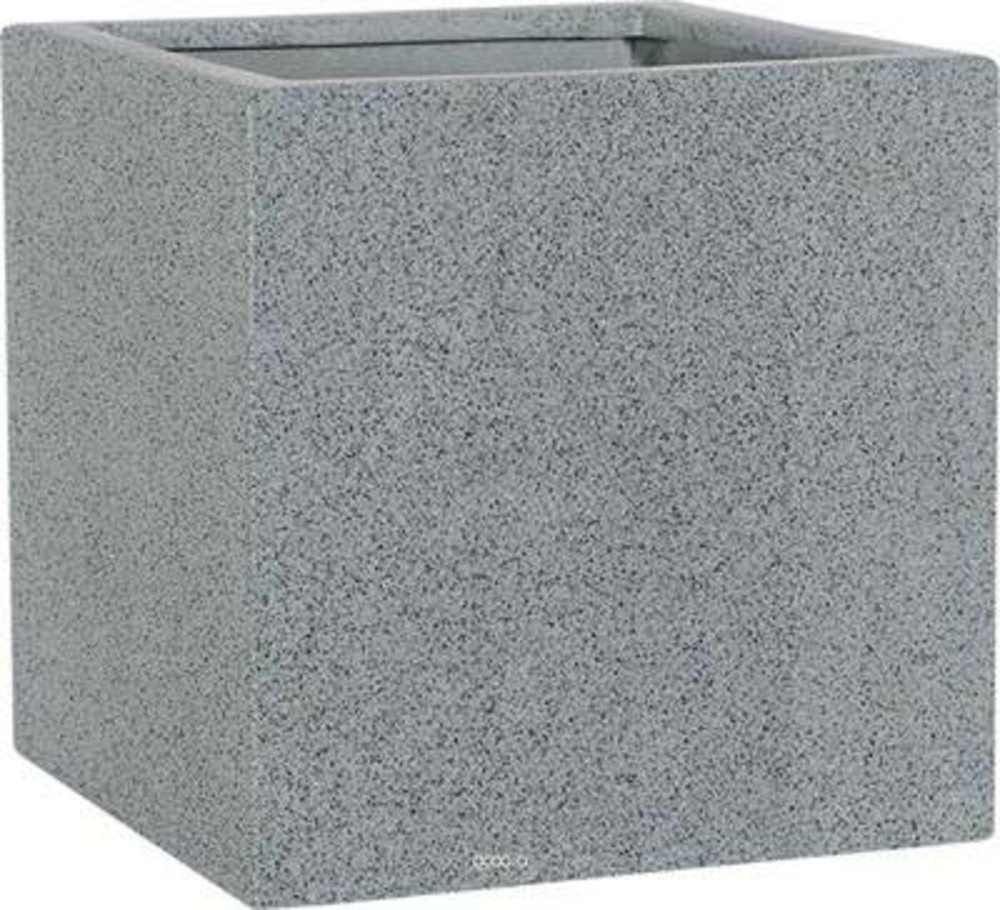 Bac fibres de verre/ composite teras extérieur cube l57x57xh57cm gris - dimhaut: