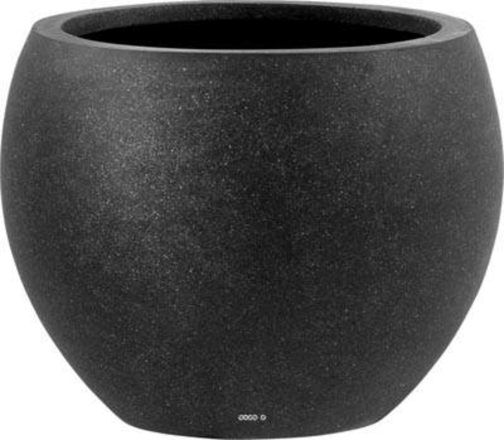 Bac fibres de verre/ composite ext. Boule ø 67 cm h 51 cm noir - dimhaut: h 51 c