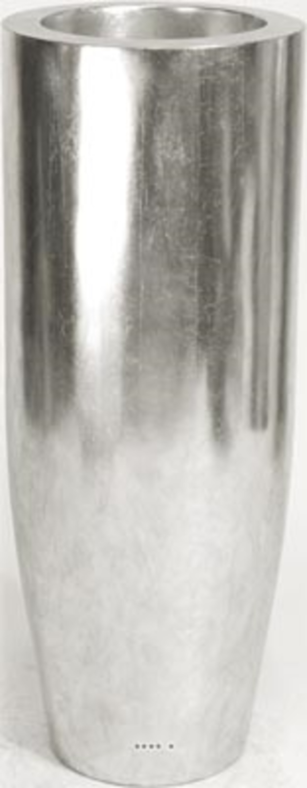 Bac en composites charm int. Colonne ronde d 35 x h 90 cm argent - dimhaut: h 35