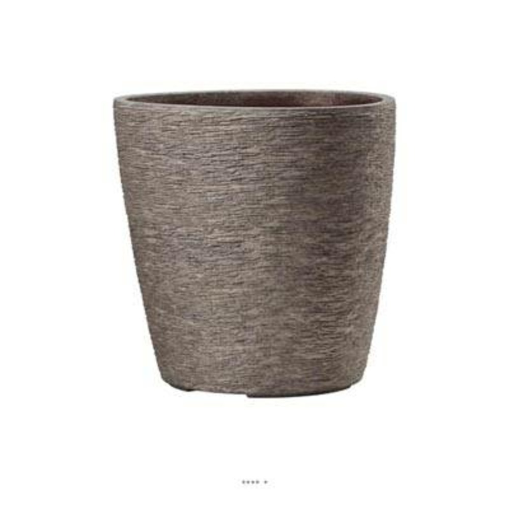 Bac fibres de verre/ composite ext. Bullet ø 60 cm h 60 cm marron - dimhaut: h 6
