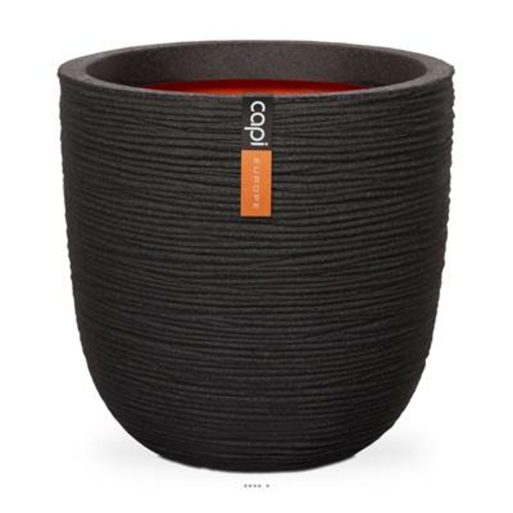 Bac rib top qualité int/ext. Eggpot 35x34 cm noir - dimhaut: h 34 cm - couleur: