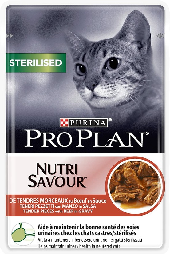 Sachets chat nutrisavour junior boeuf 24x85g