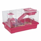 Cage hamster souris mica fuschia 46x26.5x29 cm