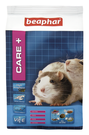 Care+  rat alimentation extrudée paquet de 250gr