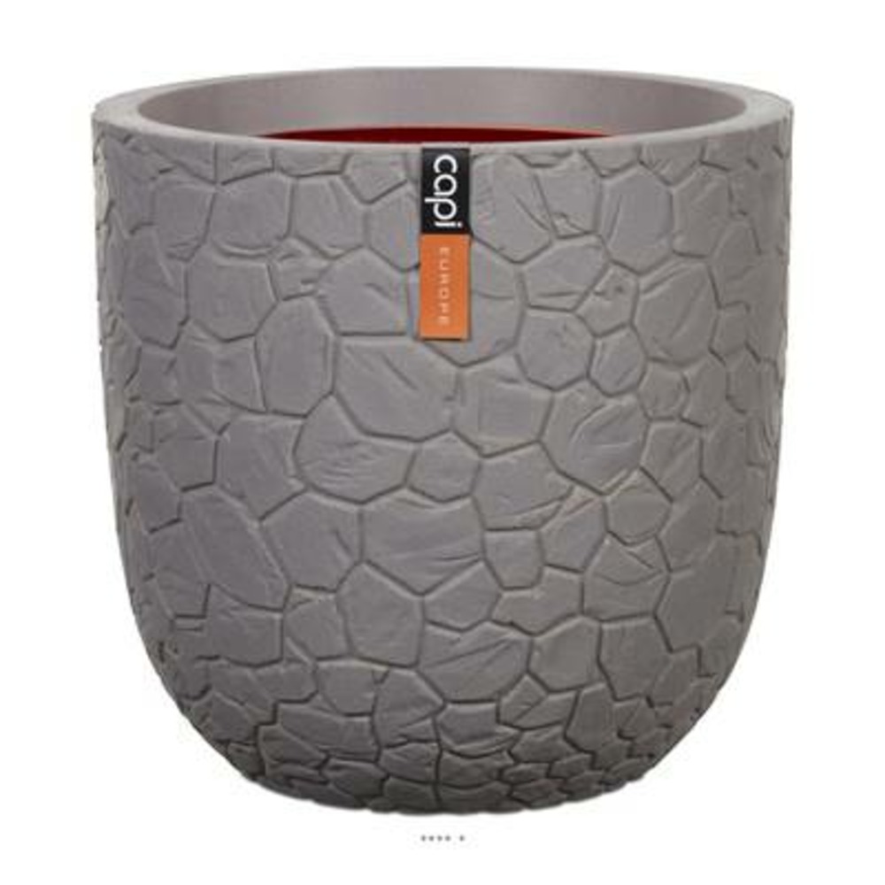Bac clay en plastique de qualité supérieure int/ext. Eggpot 35x34 cm gris - dimh