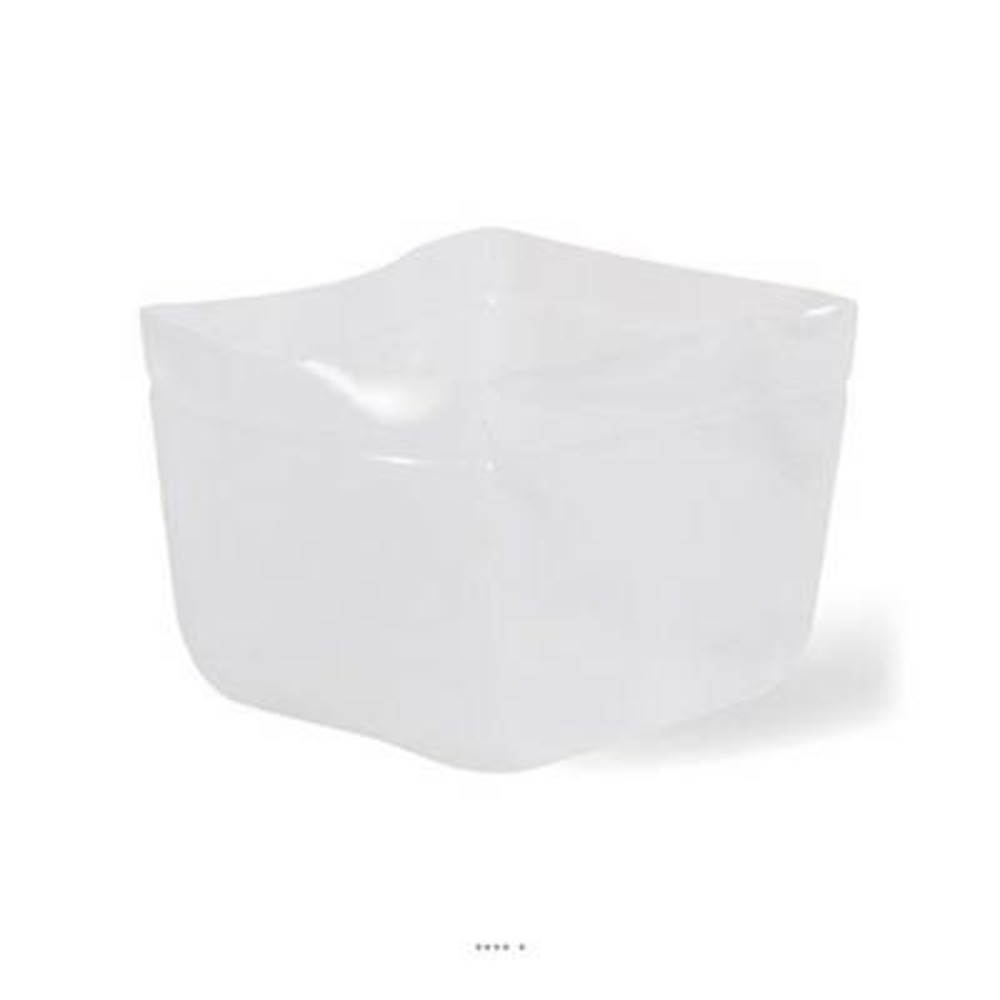 Liner silicone 38 cm x 38 cm h 30 cm int. Carré transparent - dimhaut: h 38 cm