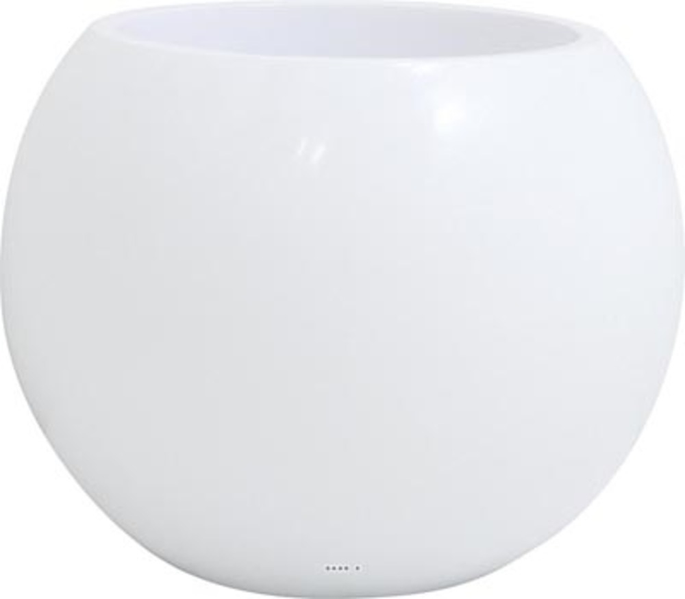 Bac résine fibre cody ext. Boule d 60 x h 45 cm blanc - dimhaut: h 45 cm - coule