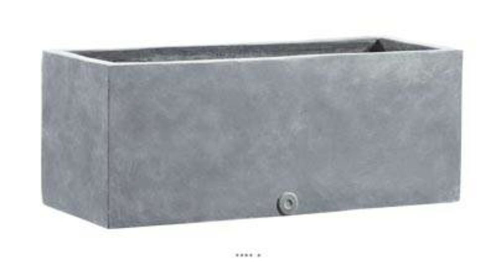 Bac fibres de verre huge ext jardinière l120x45xh45cm gris - dimhaut: h 45 cm -