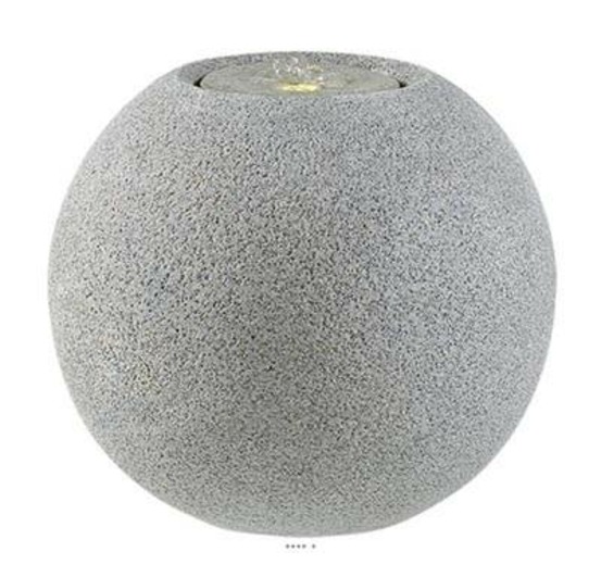 Bac fibres de verre water a ext d50xh44cm gris ciment - dimhaut: h 44 cm - coule