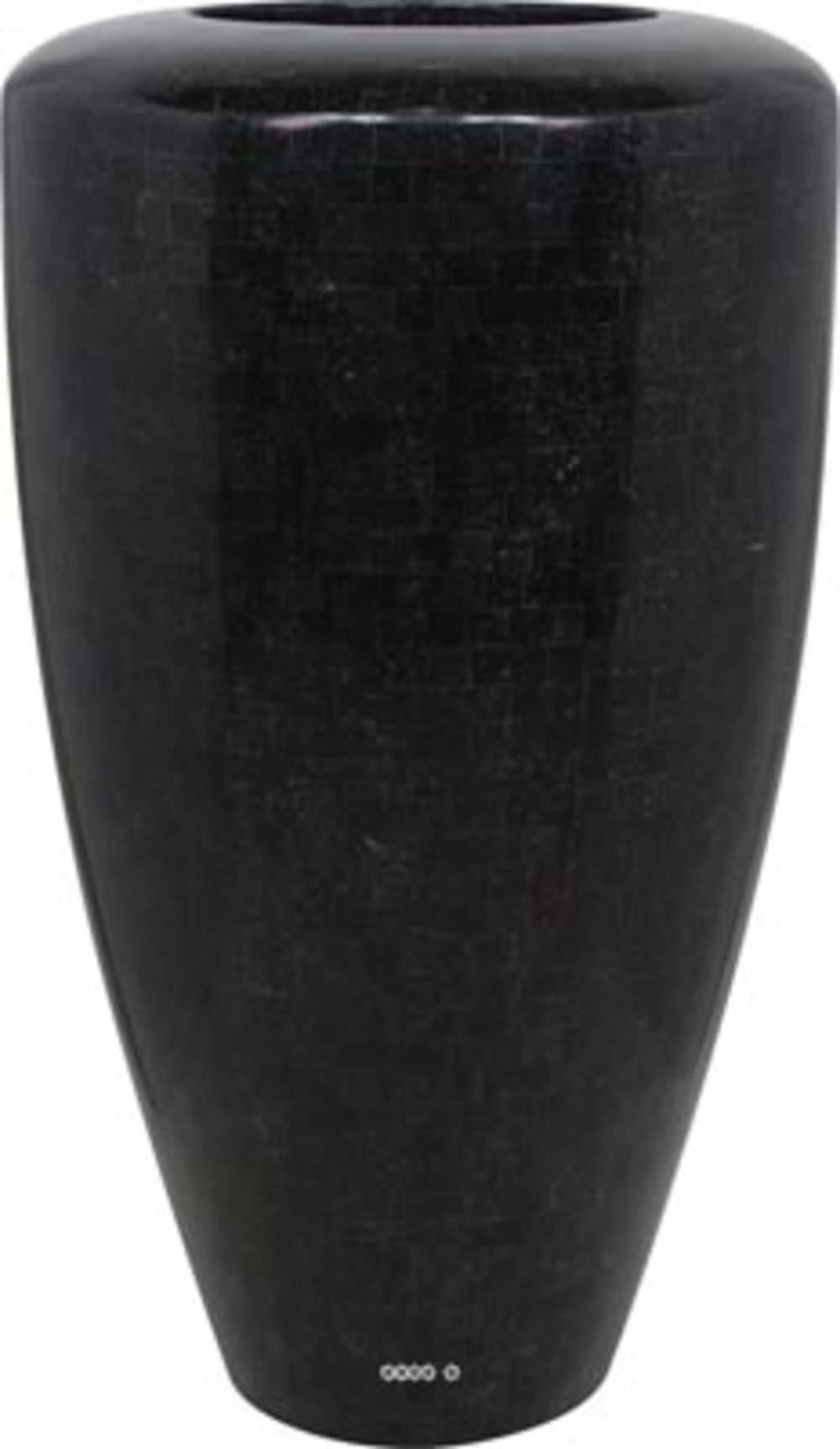 Bac fibre de verre mosaic int. Colonne ronde d 60 x h 110 cm noir - dimhaut: h 1