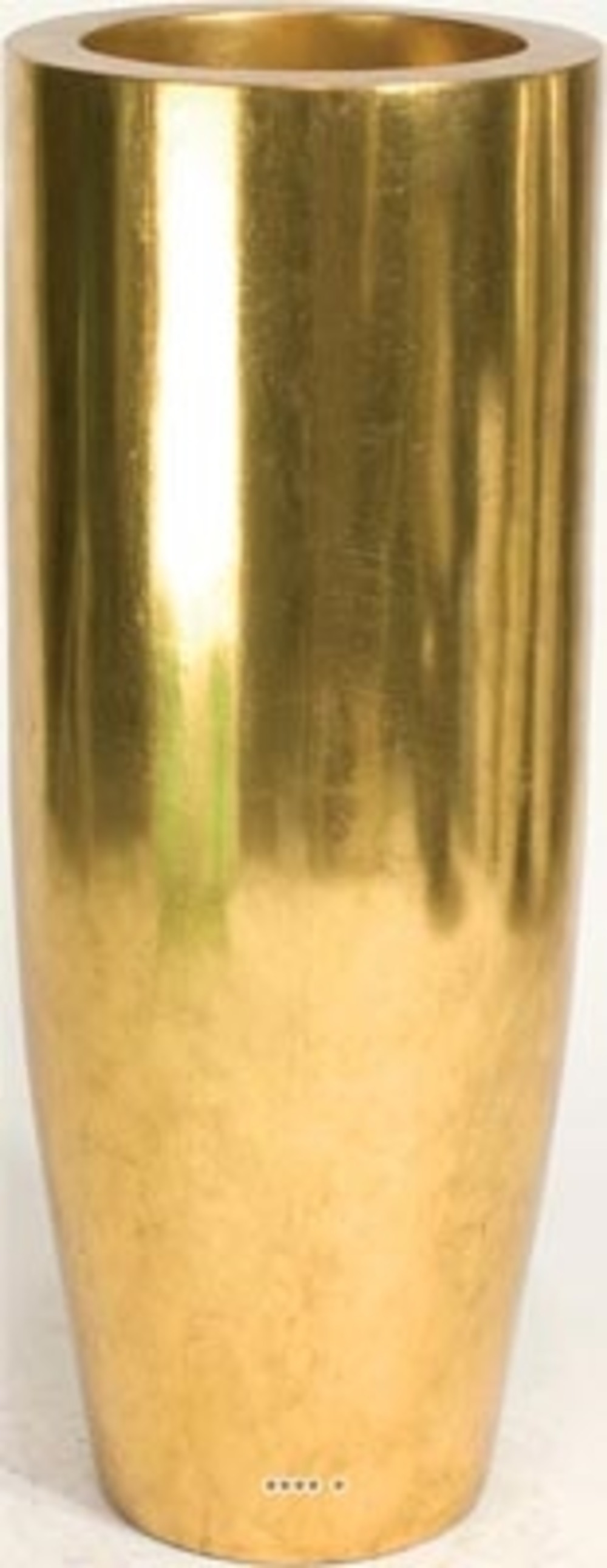 Bac en composites charm int. Colonne ronde d 35 x h 90 cm or - dimhaut: h 35 cm