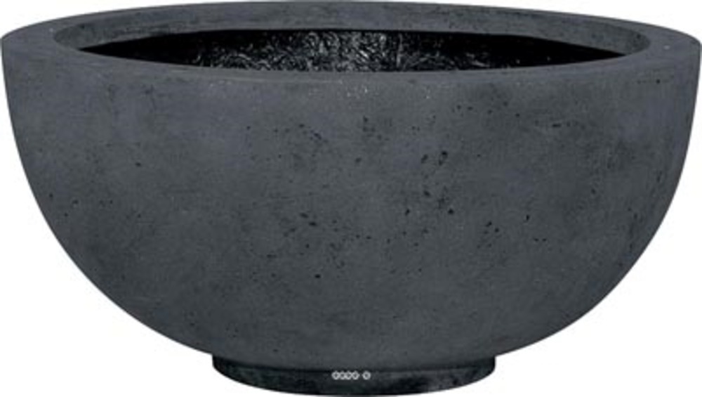 Bac en polystone landi ext. Bol d 50 x h 22 cm noir - dimhaut: h 22 cm - couleur