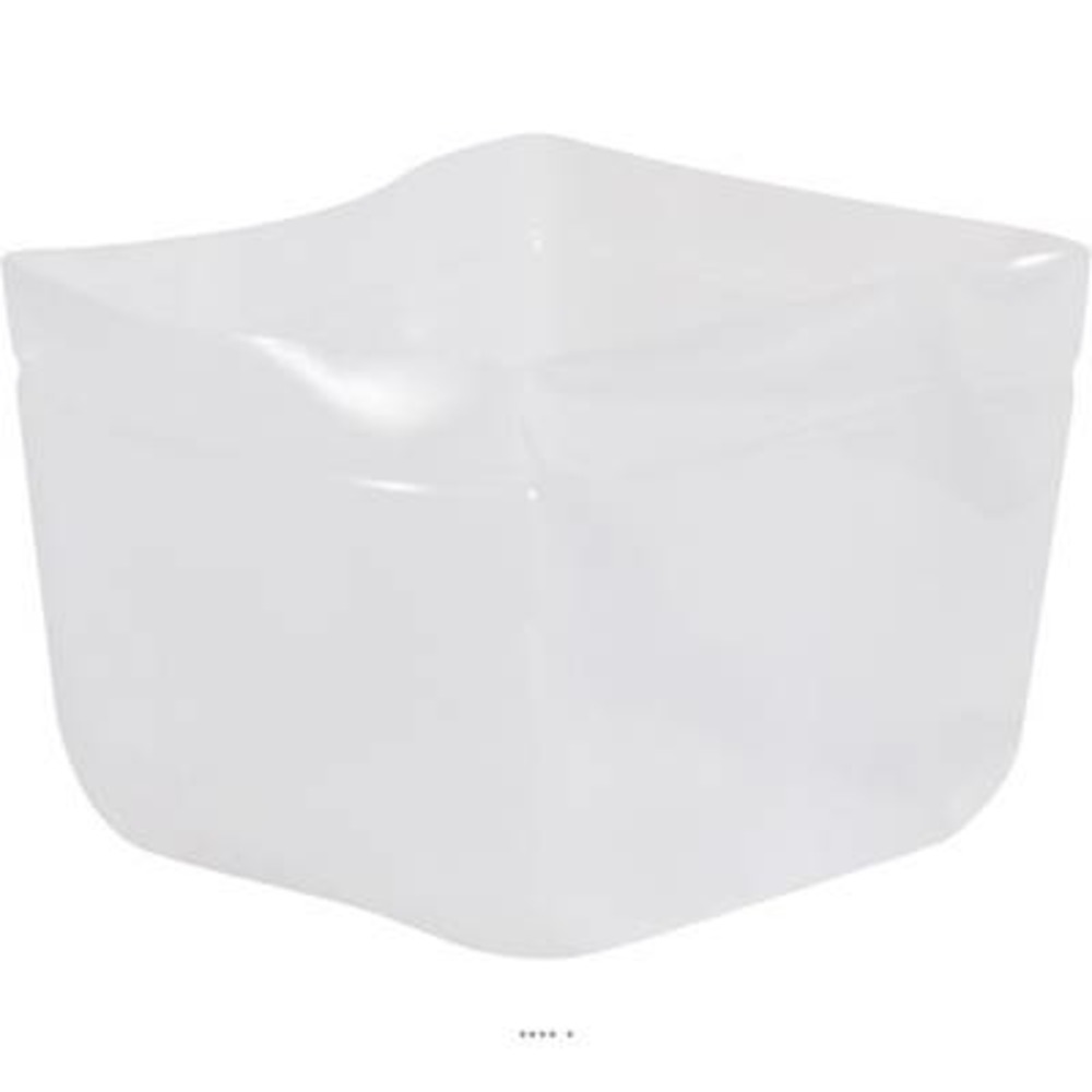 Liner silicone 48 cm x 48 cm h 35 cm int. Carré transparent - dimhaut: h 48 cm