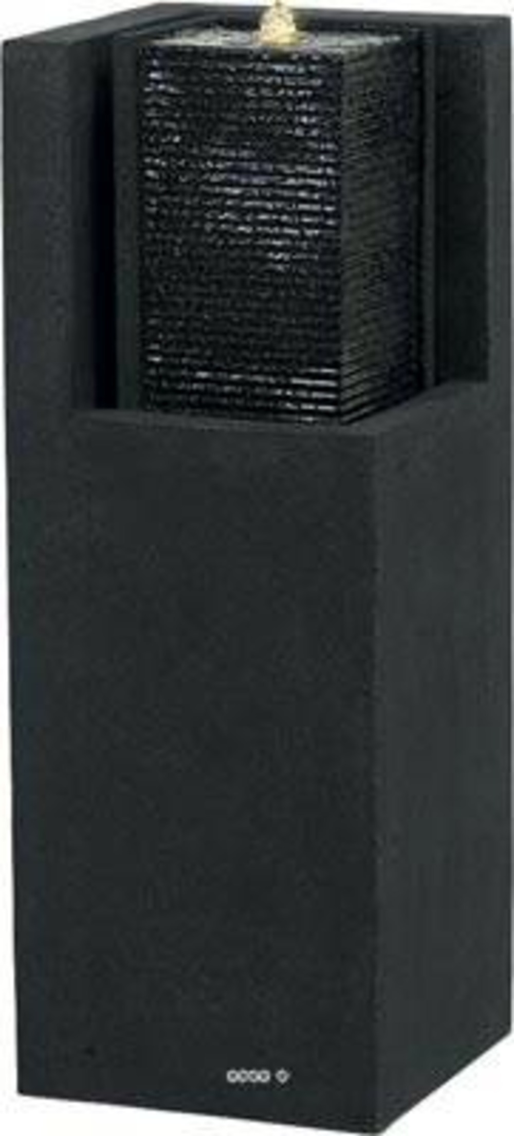 Bac fibres de verre water a ext. fontaine l32x32xh87cm noir - dimhaut: h 87 cm -