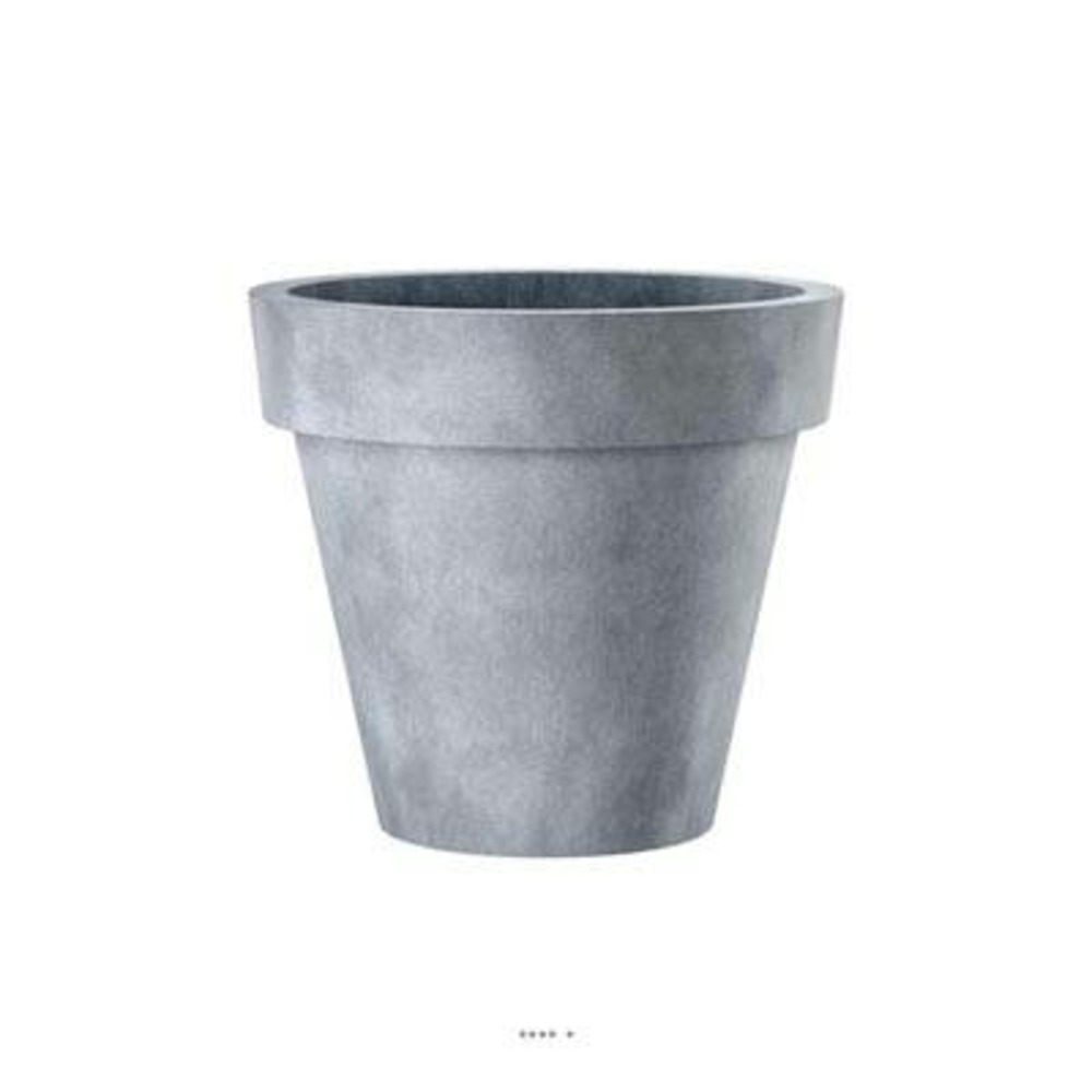 Bac fibres de verre/ composite ext. Pot ø 97 cm h 90 cm gris - dimhaut: h 90 cm