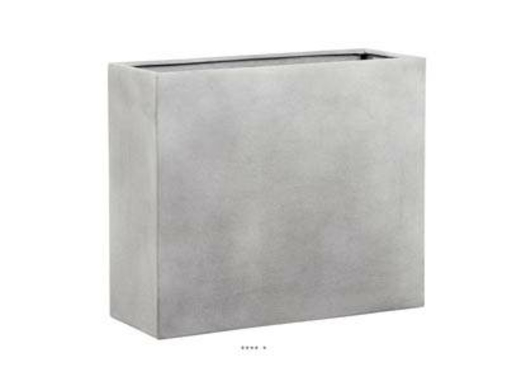 Bac fibres de verre/ composite farn ext. Claustra l80x30xh68cm sable - dimhaut: