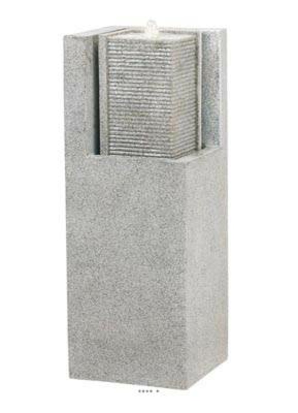 Bac fibres de verre water a ext l32x32xh87cm gris ciment - dimhaut: h 87 cm - co