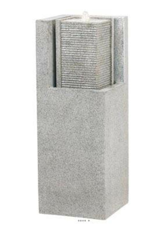 Bac fibres de verre water a ext l32x32xh87cm gris ciment - dimhaut: h 87 cm - co