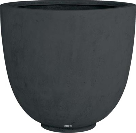 Bac en polystone landi ext. Egg d 80 x h 70 cm noir - dimhaut: h 70 cm - couleur