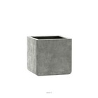 Bac fibres de verre/ composite ext. Cube 47cm 47cm h47cm gris béton - dimhaut: h