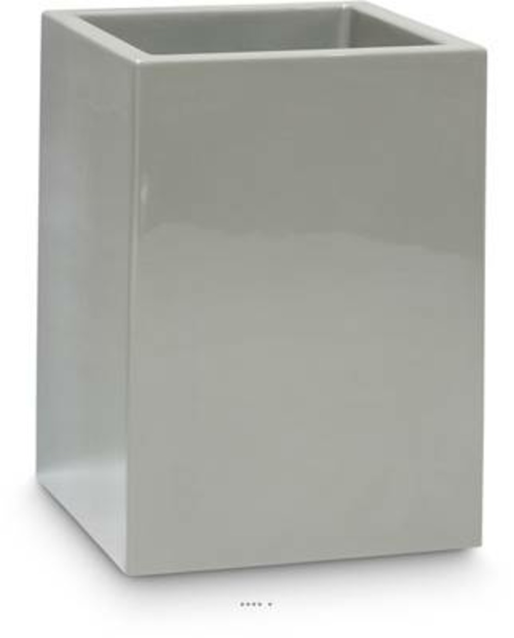 Bac fibres de verre gelcoat 40x40x50 cm ext. Carré haut gris clair - dimhaut: h
