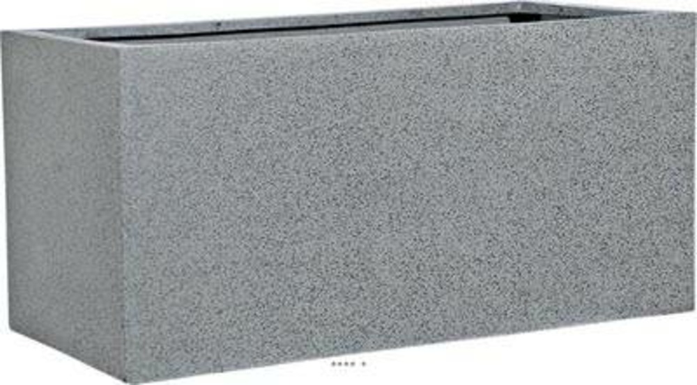 Bac fibres de verre teras ext. Jardinière l97x47xh47cm gris - dimhaut: h 47 cm -
