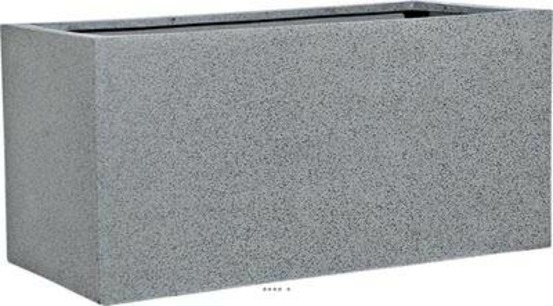 Bac fibres de verre teras ext. Jardinière l97x47xh47cm gris - dimhaut: h 47 cm -