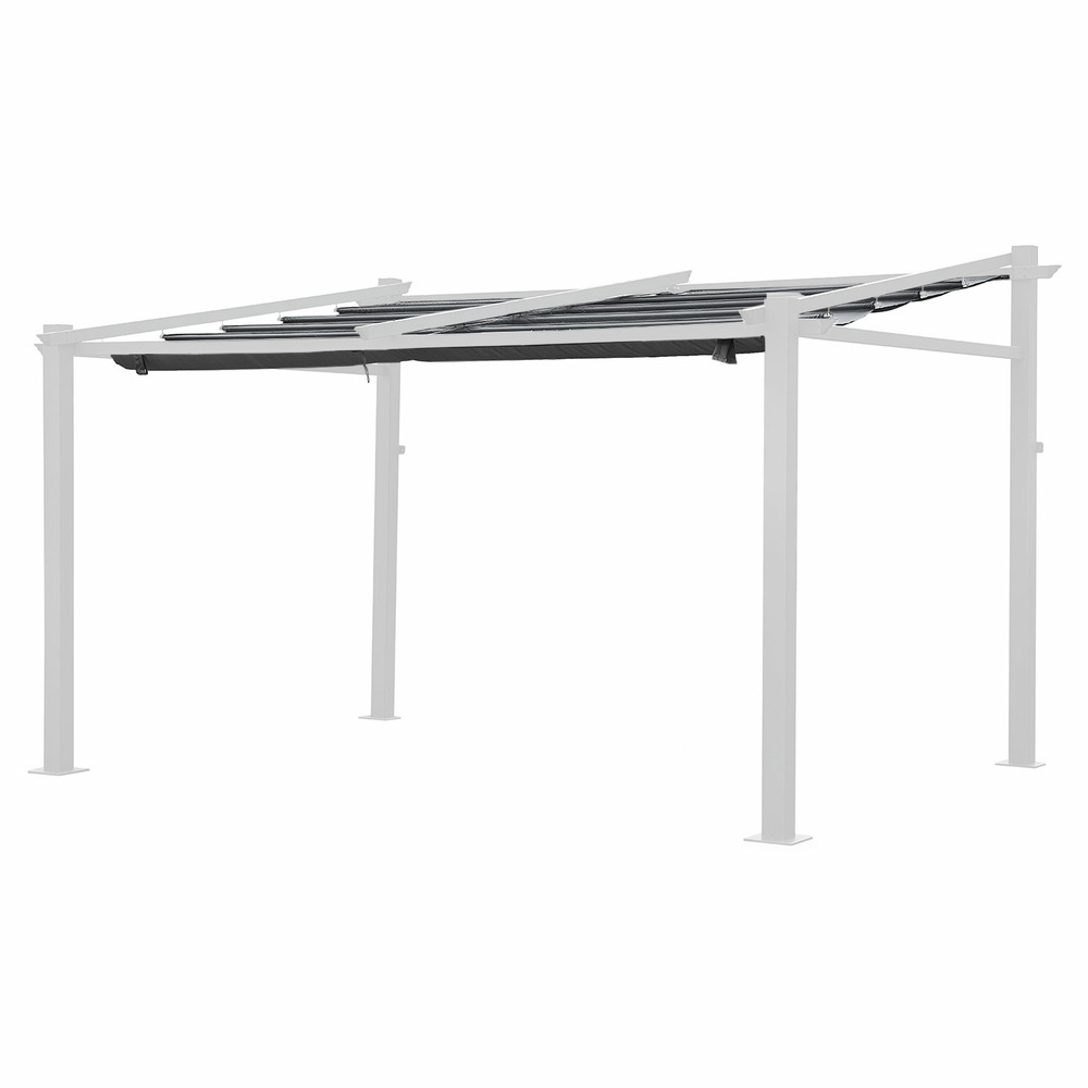 Toile pour pergola murale 3 × 4m fréjus grise