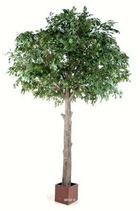 Chene arbre artificiel h 210 cm l 120 cm tronc naturel en pot - dimhaut: h 210 c