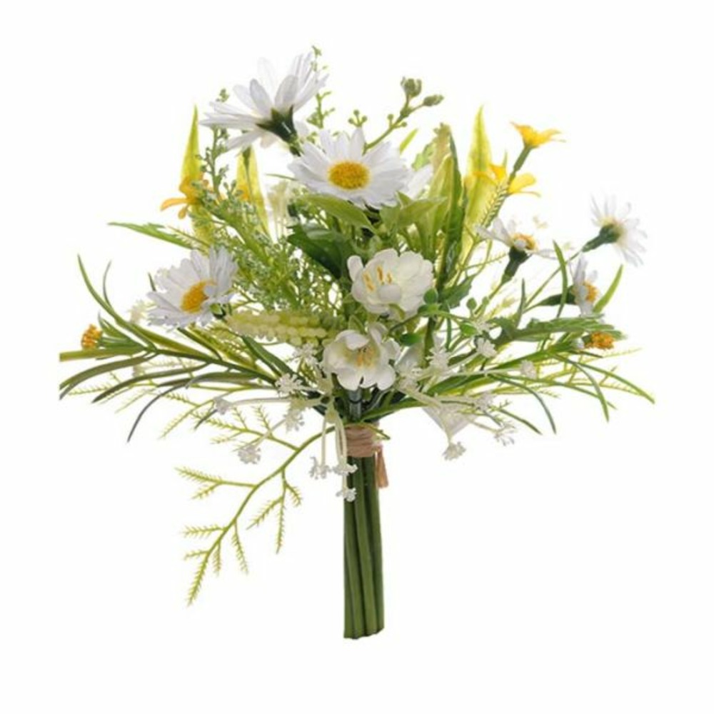Bouquet de fleurs des champs artificielles blanches h 20 cm d 15 cm |  Truffaut