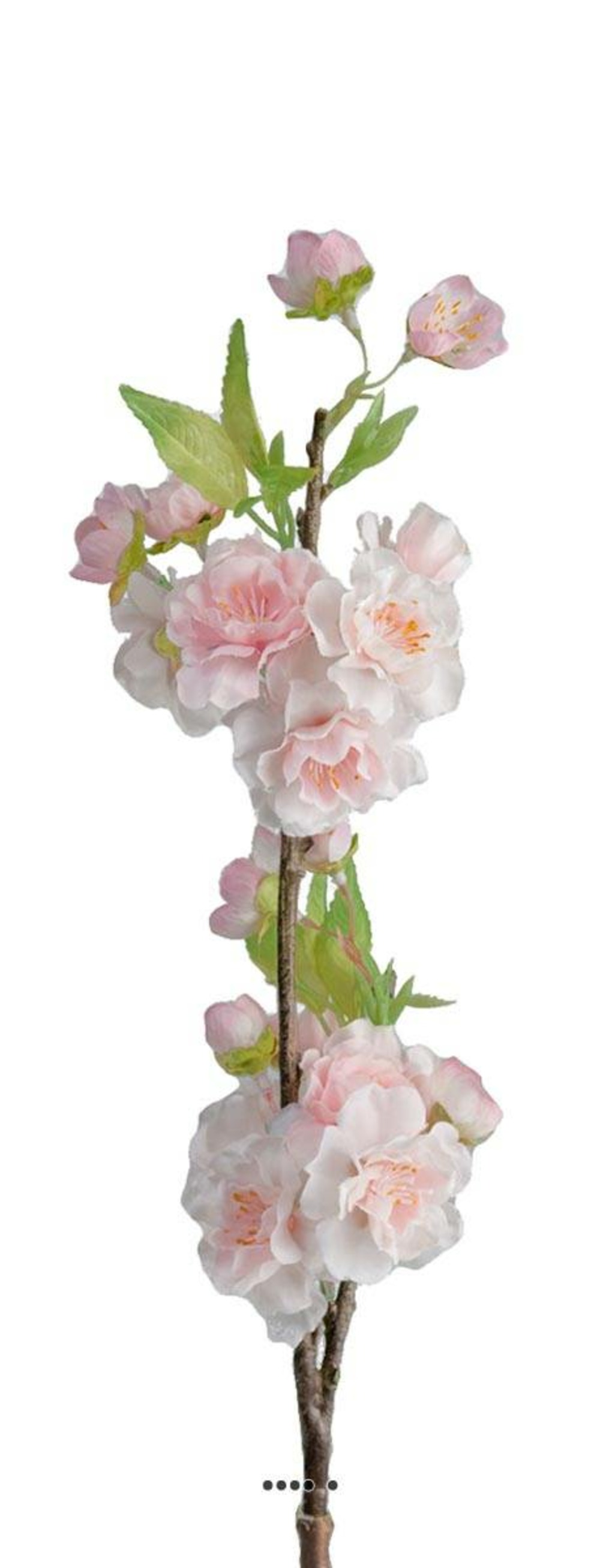 Branche cerisier prunus du japon factice h50cm 28fleurs 2 ramures rose - couleur