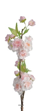Branche cerisier prunus du japon factice h50cm 28fleurs 2 ramures rose - couleur