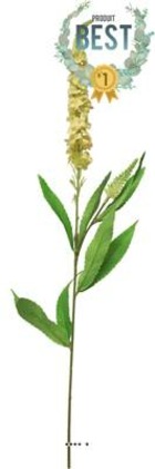 Véronique artificielle, une fleur en tige, h 76 cm jaune - best - couleur: jaune