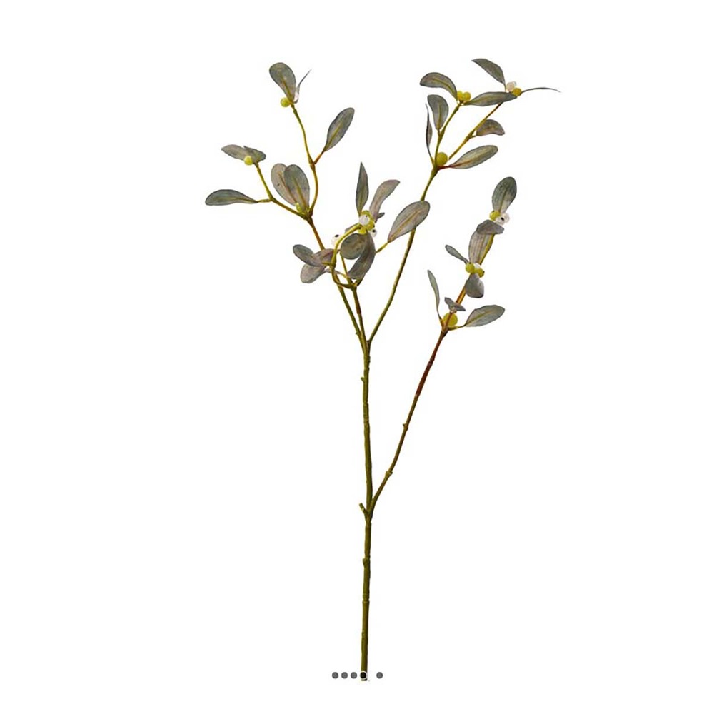 Gui artificiel branche l 76 cm vert olive