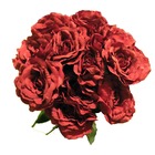 Bouquet de 11 roses artificielles parfumées saint valentin passion h 75 cm