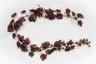 Guirlande de feuilles de vigne artificielle h 190 cm bourgogne - couleur: bourgo