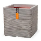 Bac rib en plastique de qualité supérieure int/ext. Cube 40x40x40 cm gris - dimh