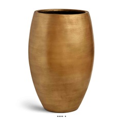 Grand vase deluxe rétro élégant h 84 x d 56 cm doré - dimhaut: h 84 cm - couleur